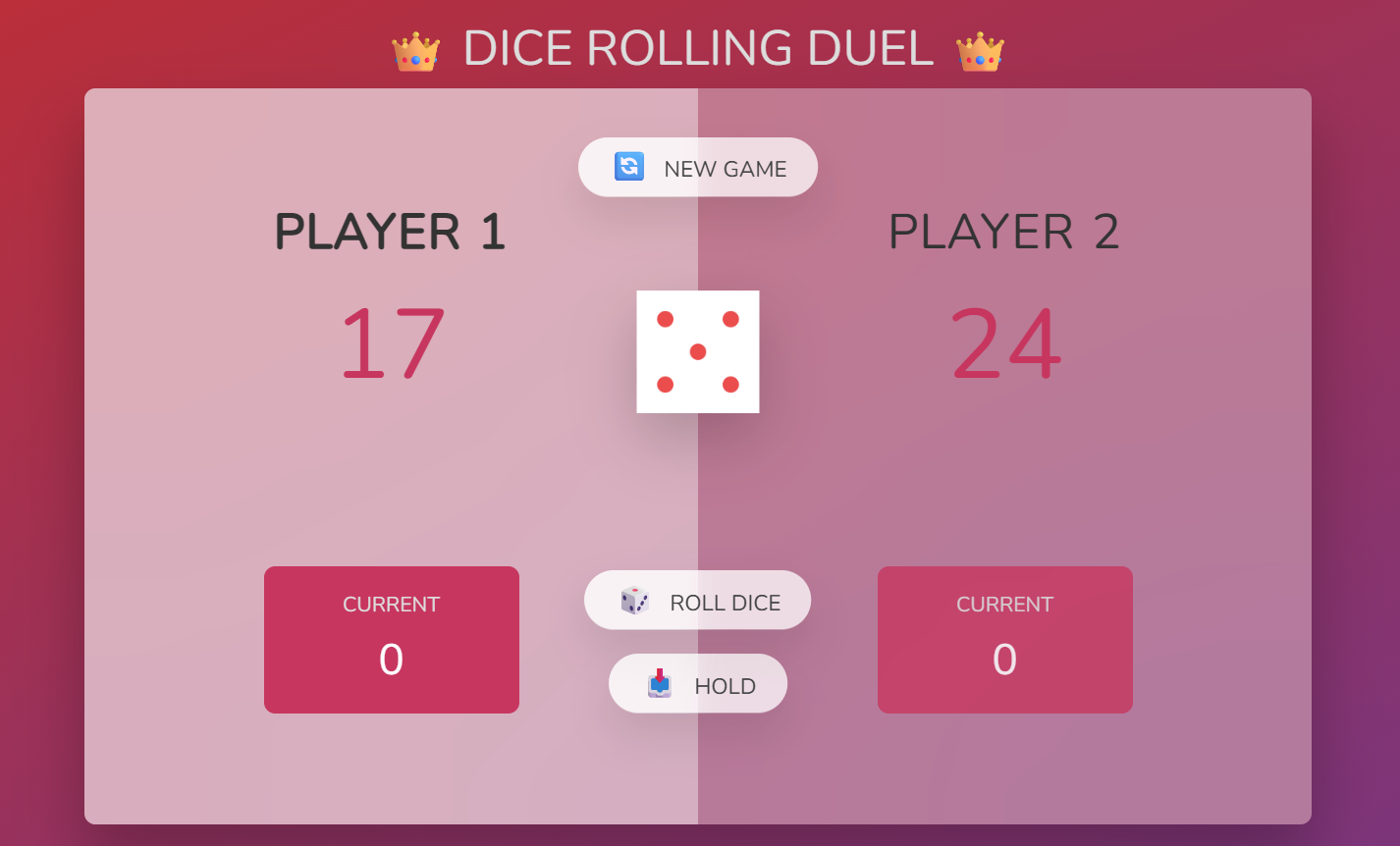 Dice Rolling Game